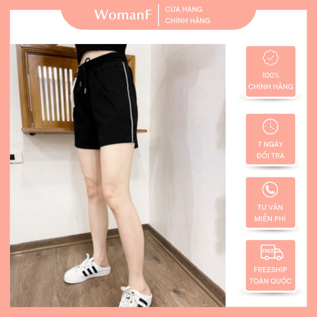 Quần short  nữ viền sọc thể thao Umi Hàn cao cấp WomanF