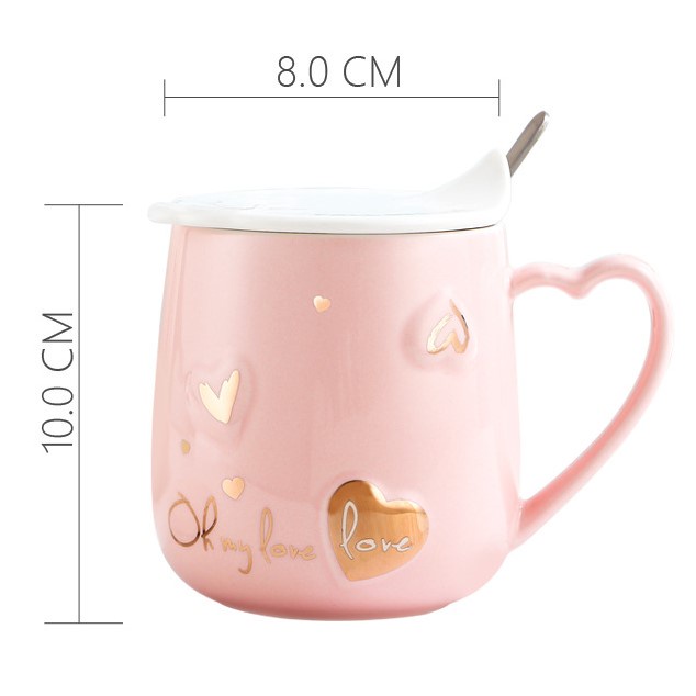 [Hàng sẵn] Cặp Cốc, Ly Đôi Tình Yêu Nhân Ngày Lễ Tình Nhân Valentimes Có Nhiều Mẫu Nhiều Màu Kèm Muỗng, Tặng Kèm Hộp Quà