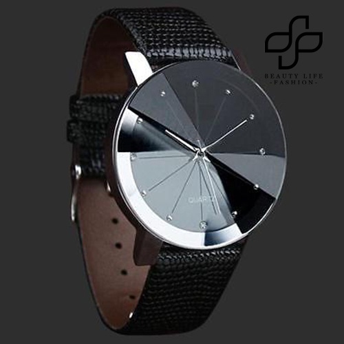 BEA™ Fashion Causal Quartz Faux Leather Round Dial Wrist Watch