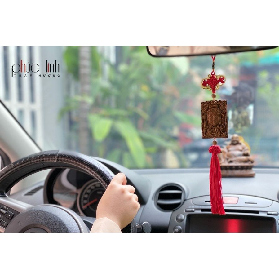 Dây Treo Xe Ô Tô Phong Thủy Tượng Phật Trầm Hương PHÚC LINH