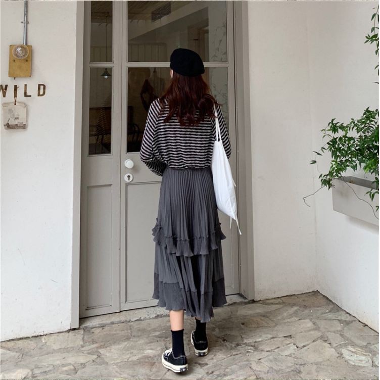 ( ORDER ) Chân váy xòe xếp tầng ulzzang (ảnh thật ở cuối) AK493 | BigBuy360 - bigbuy360.vn