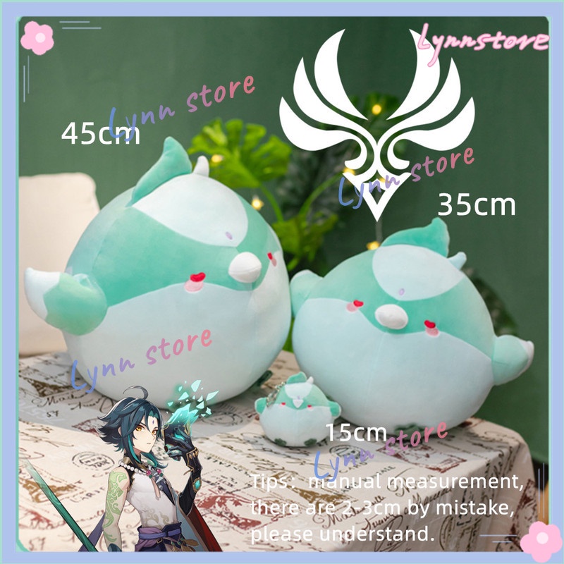 Genshin Tivat Zoo Series Xiao Doll Dễ thương Búp bê Đồ chơi Búp bê sang trọng Gối Anime Trò chơi Cosplay Đạo cụ hoạt hình Ngủ Mềm nhồi bông Búp bê Quà tặng nhồi bông Mềm mại Ném Gối Quà tặng trẻ em