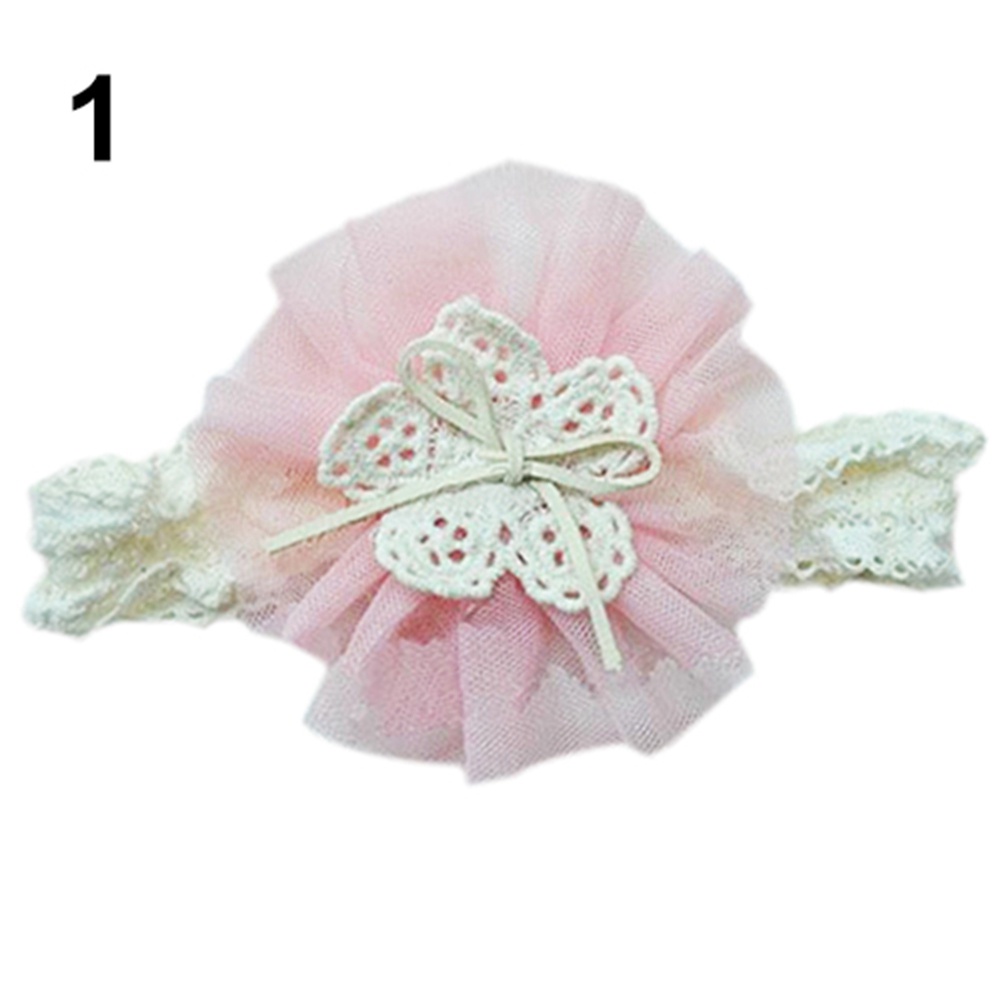 Băng Đô Đính Hoa Dễ Thương Cho Bé Gái