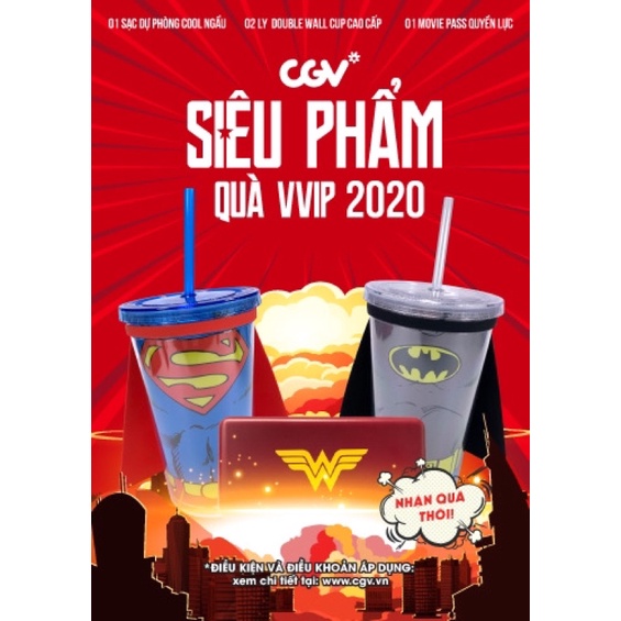 Tách set bộ quà VVIP CGV 2020
