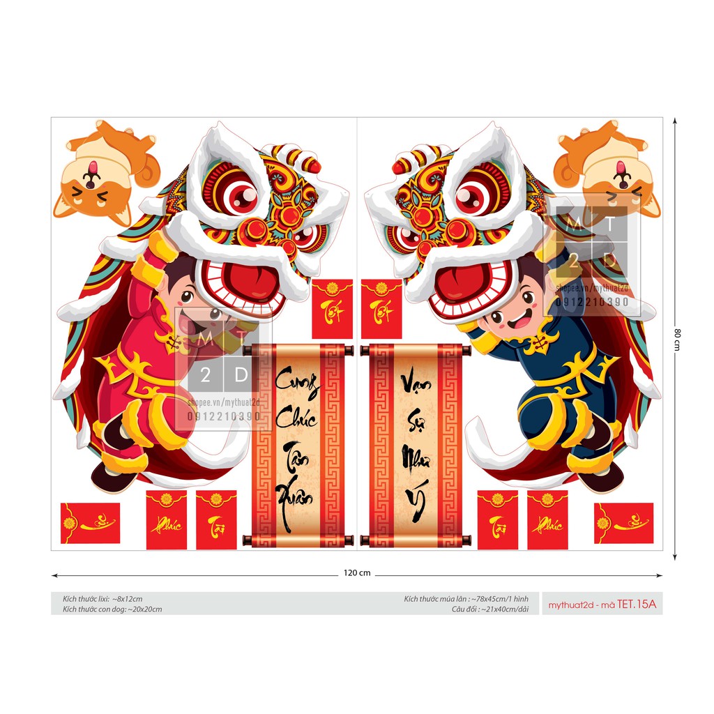 [NHIỀU MẪU] Decal Tết - trang trí tết dán kính, dán tường, bộ mẫu Xuân Nhâm Dần 2022 | BigBuy360 - bigbuy360.vn