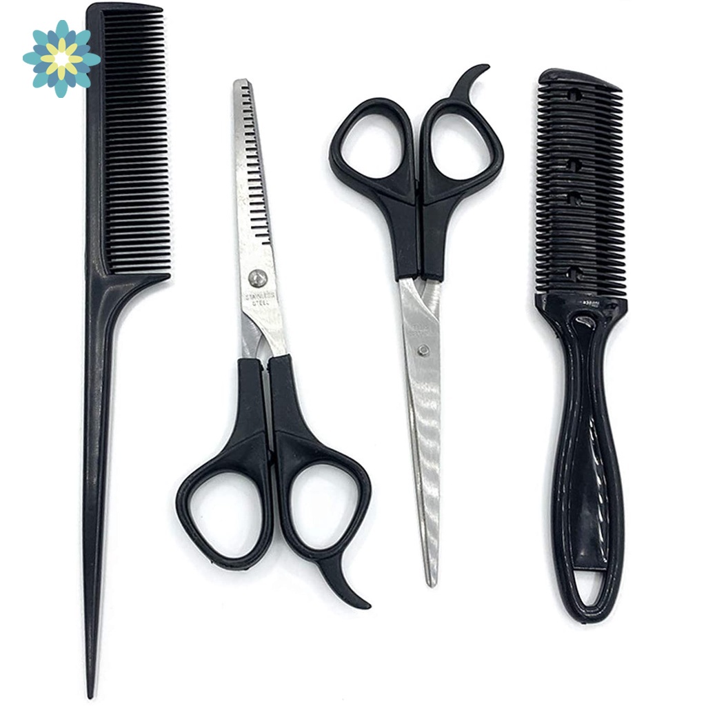 Set 4 dụng cụ cắt tóc tại nhà hỗ trợ tạo kiểu tóc cho bé