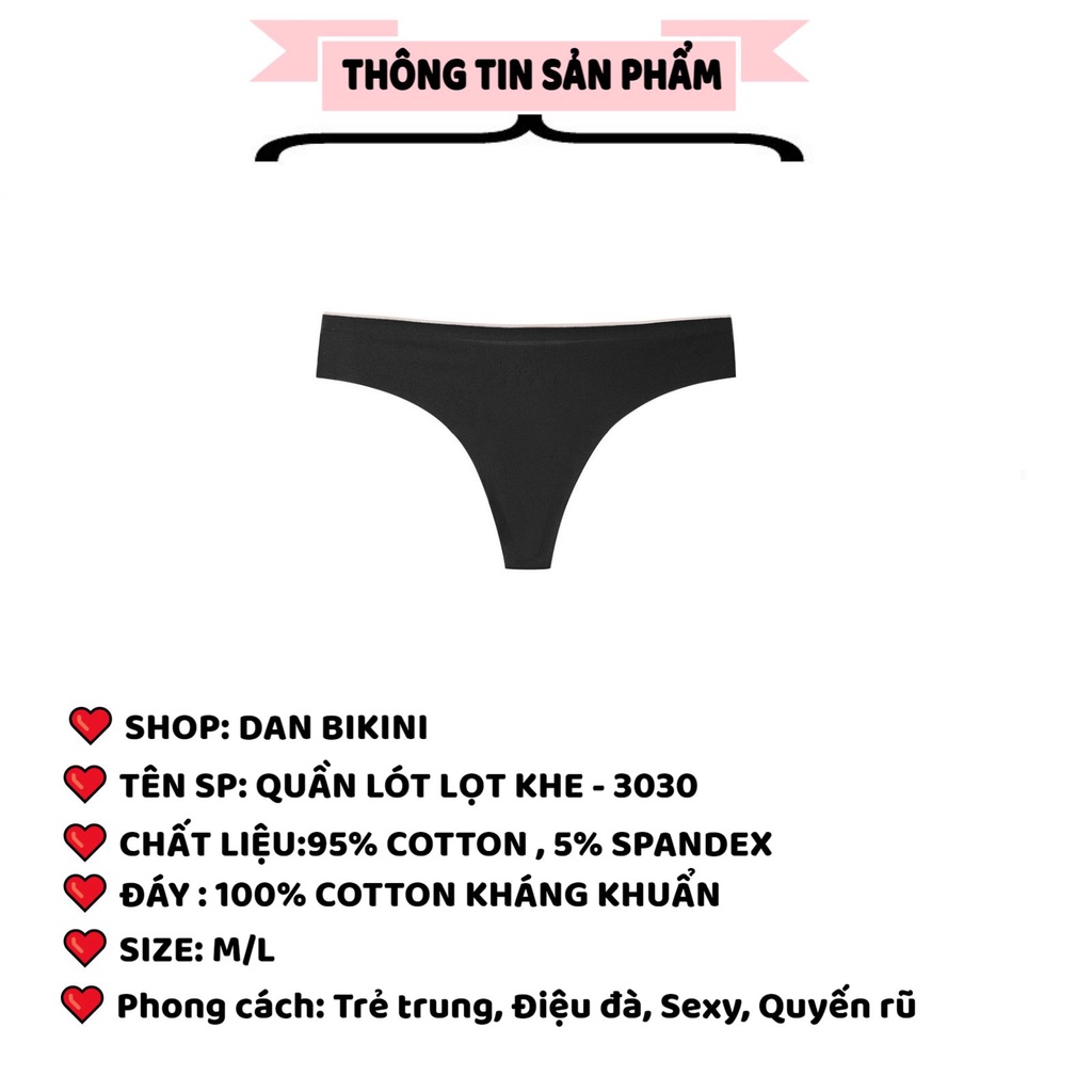 Quần Lót Nữ - Quần Lót Lọt Khe Su lụa cao cấp gợi cảm sexy cá tính mã 3030