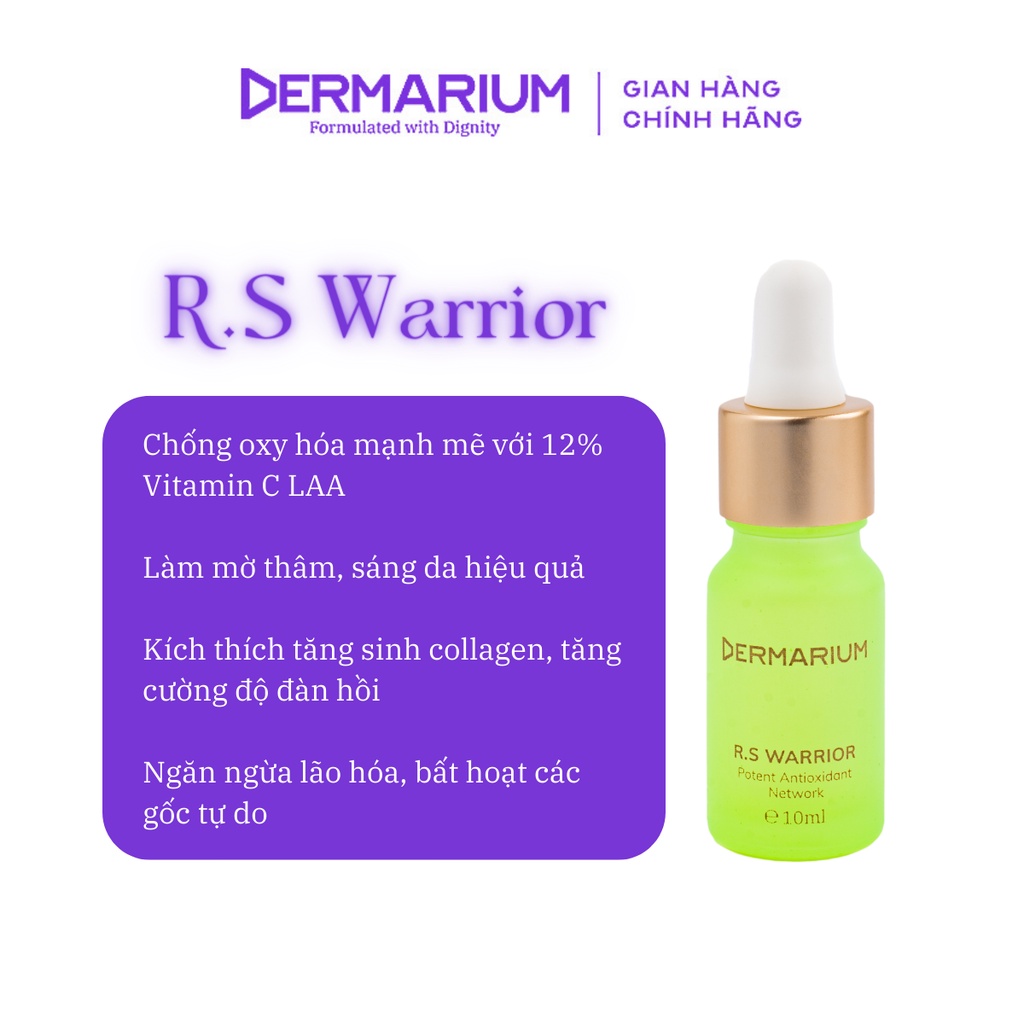 Dermarium R.S Warrior - Serum vitamin C chống oxy hóa 10ml