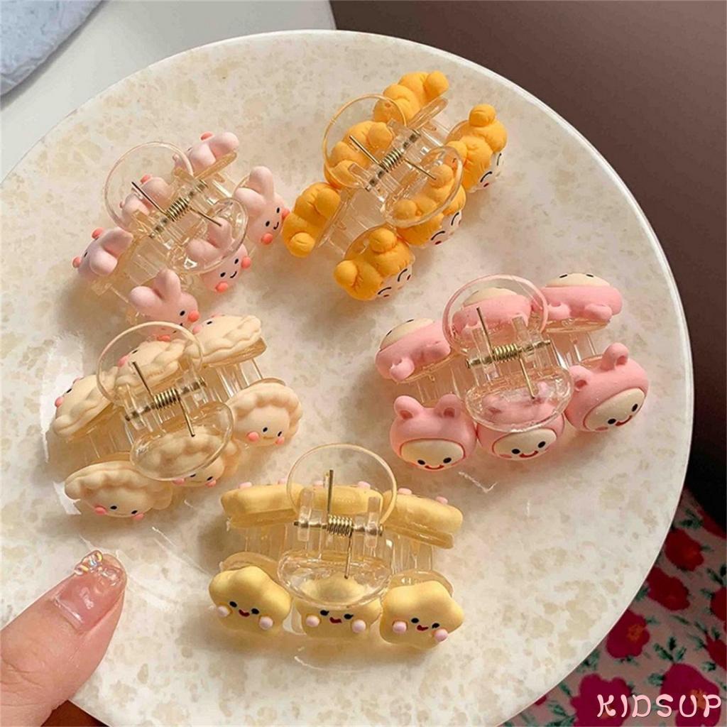 Kẹp tóc nhựa mini họa tiết hoạt hình đáng yêu cho bé gái