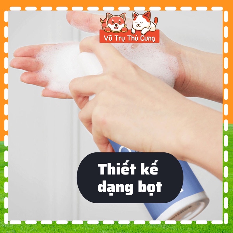 Bọt rửa bàn chân Chó mèo, dung dịch làm sạch chân thú cưng 150ml