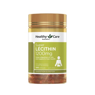 Mầm đậu nành Úc Healthy Care Super lecithin 1200mg 100 viên