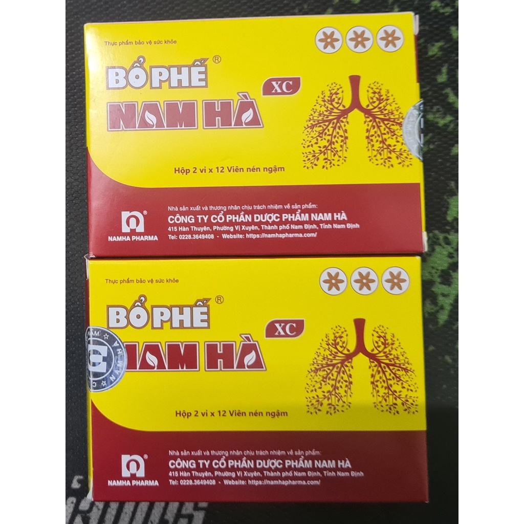 Viên Ngậm Bổ Phế Nam Hà (Hộp 24 viên) - Giúp bổ phế, giảm ho, giảm đờm, giảm đau rát họng, khản tiếng do viêm họng