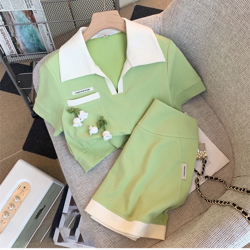 Set Áo Váy Ngắn Phong Cách Phương Tây Thời Trang Thường Ngày Cho Nữ