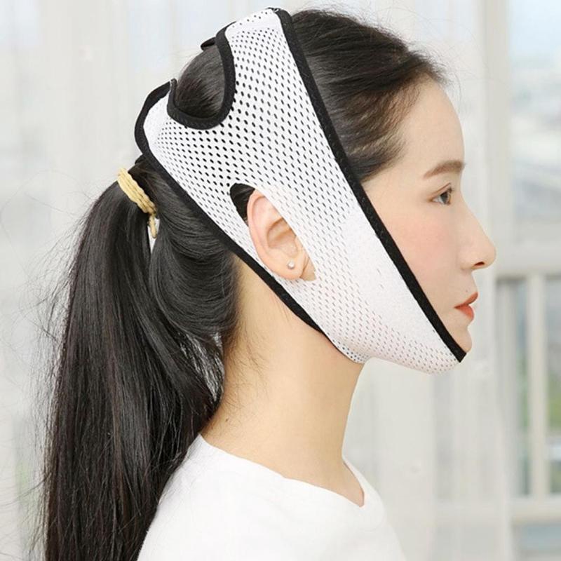Đai Đeo Nâng Cơ Mặt / Tạo Cằm Chữ V / Mặt Nạ Thoáng Khí Giảm Nếp Nhăn Làm Săn Chắc Da