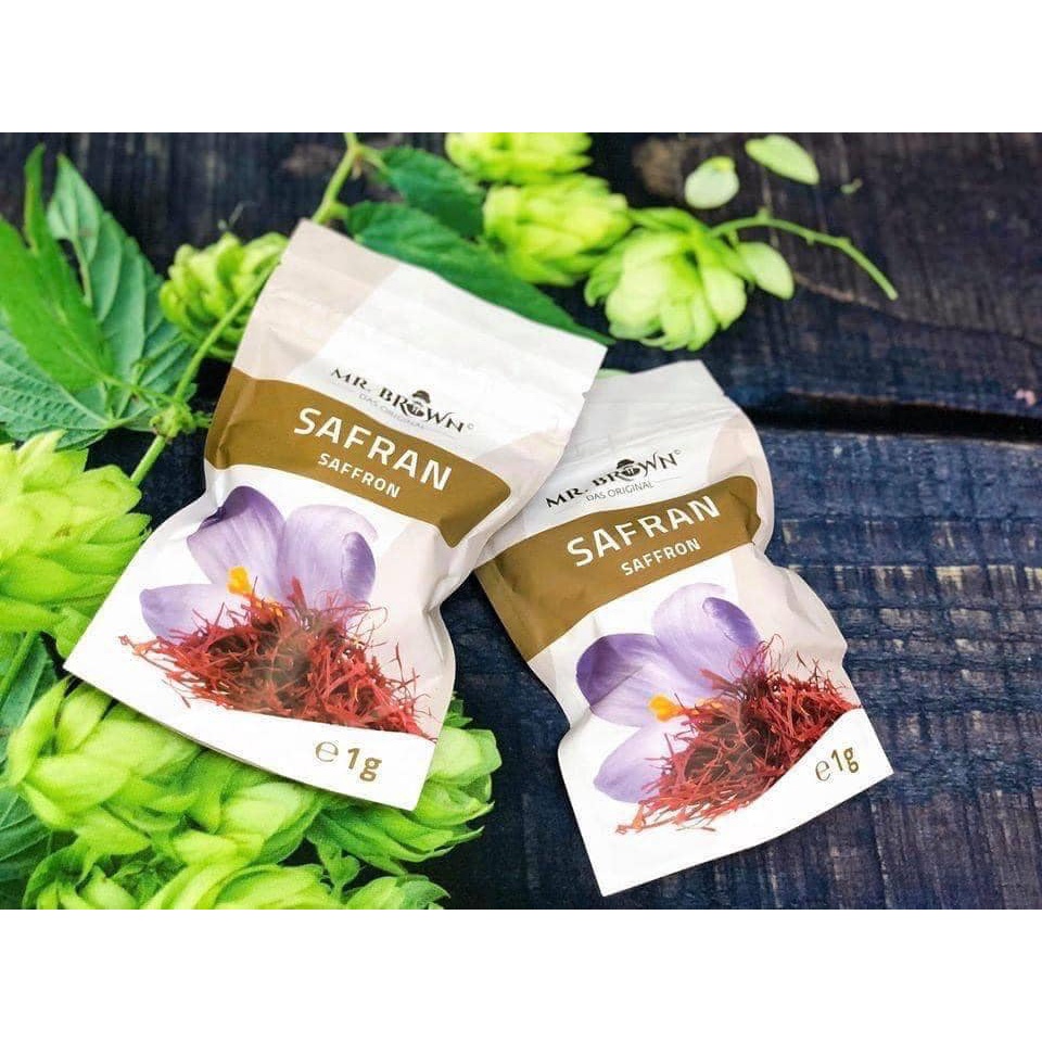 Nhuỵ hoa nghệ tây Safran Saffron Đức Mr Brown 1g