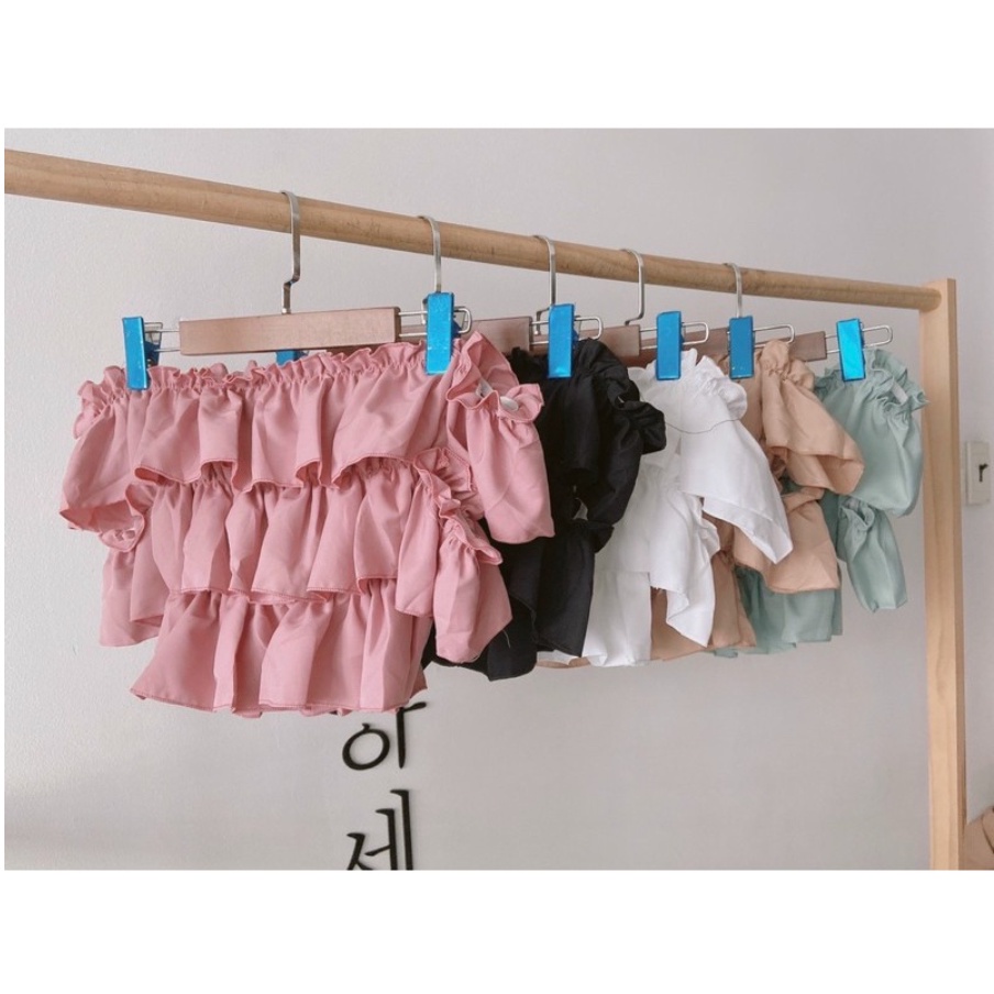 ÁO TRỄ VAI BÈO 3 TẦNG TIỂU THƯ - AK0012 | steven.factory