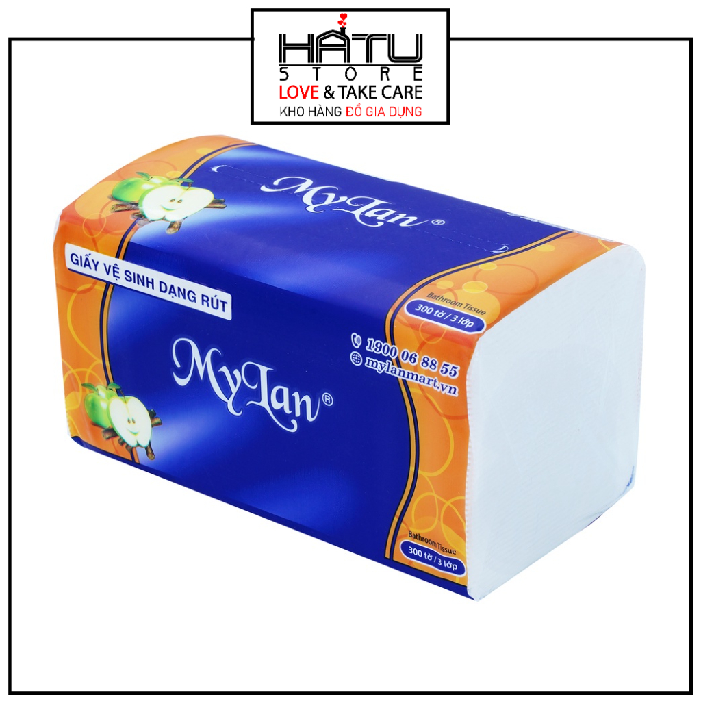 Giấy vệ sinh cao cấp 3 lớp Mylan dạng rút