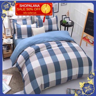 Bộ Chăn Ga Gối Vải Cotton PoLy Việt Nam KẺ BAO DIÊM