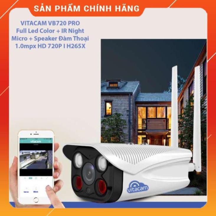 [FreeShip]  Camera Vitacam VB720 Pro ngoài trời đàm thoại 2 chiều vb720 pro có màu ban đêm