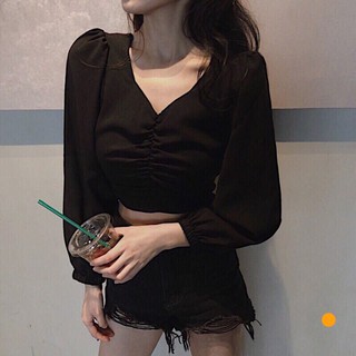 Áo Thun Croptop Vải Voan Cao Cấp