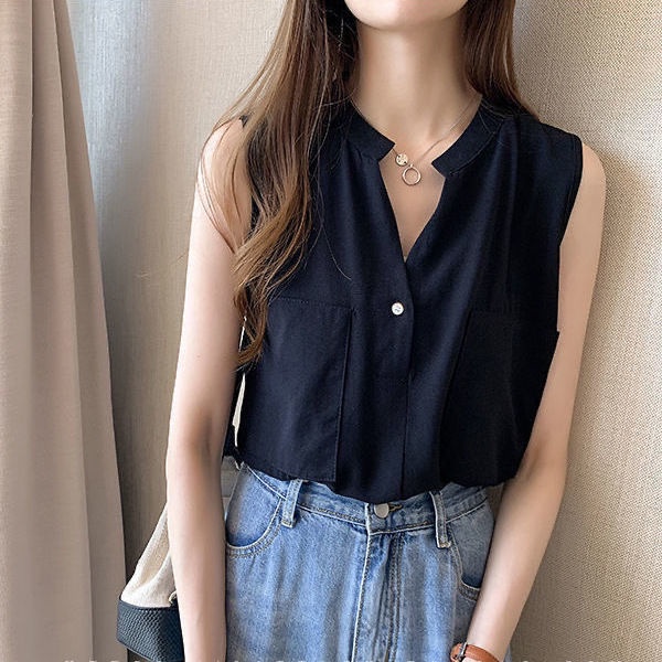 Áo vest Nữ Áo chiffon Sát Nách Phong Cách Hàn Quốc JL-TX-177
