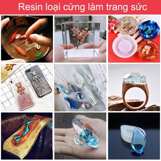 Cặp Keo AB Resin  Epoxy 1kg (loại cứng, siêu trong)