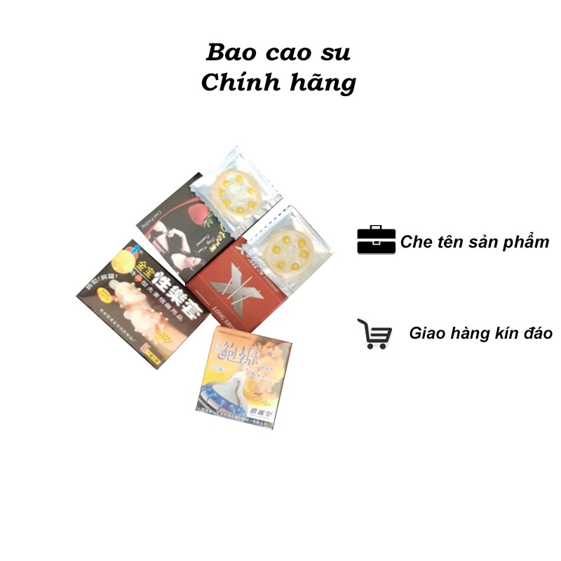 COMBO 4 LOẠI BAO CAO SU GAI BI