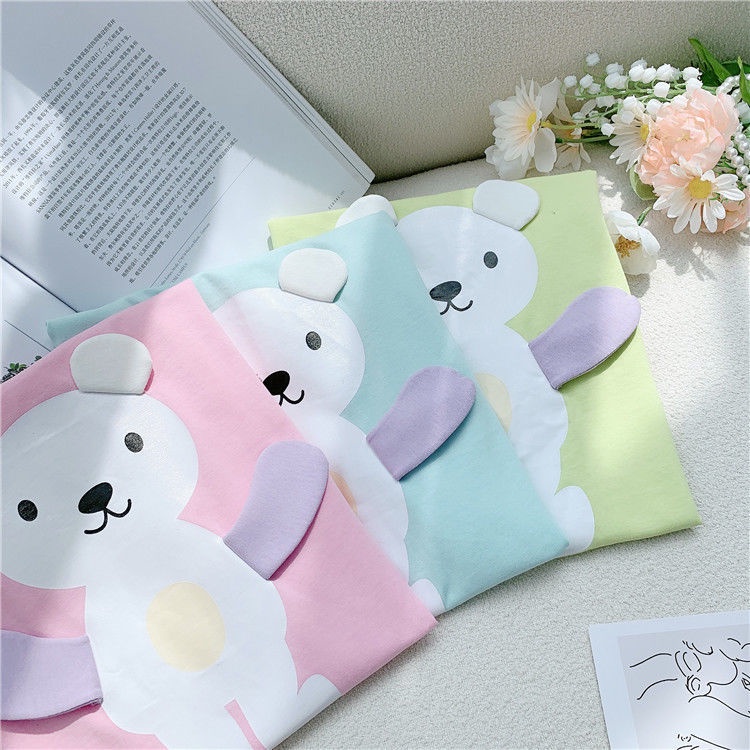 Đầm dài vừa phải họa tiết hoạt hình thời trang mùa hè 2022 dành cho bé gái