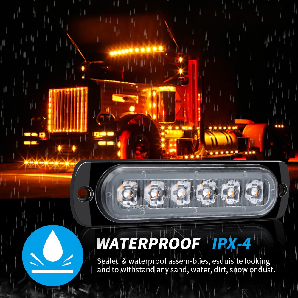 1 Dải Đèn LED Tín Hiệu Nhấp Nháy Cảnh Báo Khẩn Cấp Cho Xe Hơi / Xe Tải / Xe Mô Tô / Xe Tải