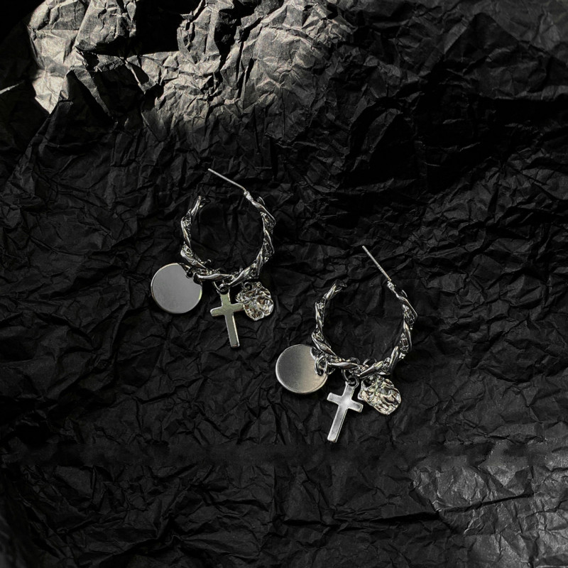 Hoa Tai Dáng Dài Hình Thánh Giá Thời Trang Cho Nữ