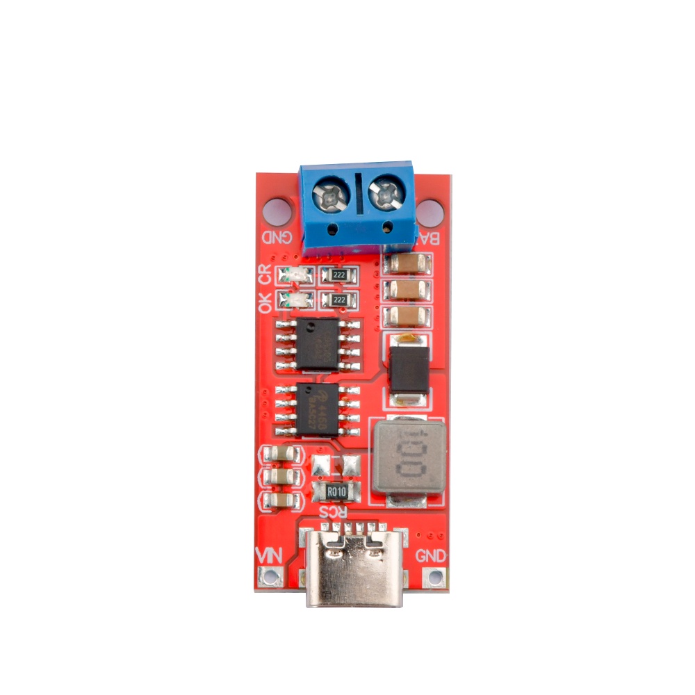 DIYMORE Mô Đun Tăng Áp Pin Lithium 2S 3S 4S Type-C Sang 8.4V 12.6V16.8V