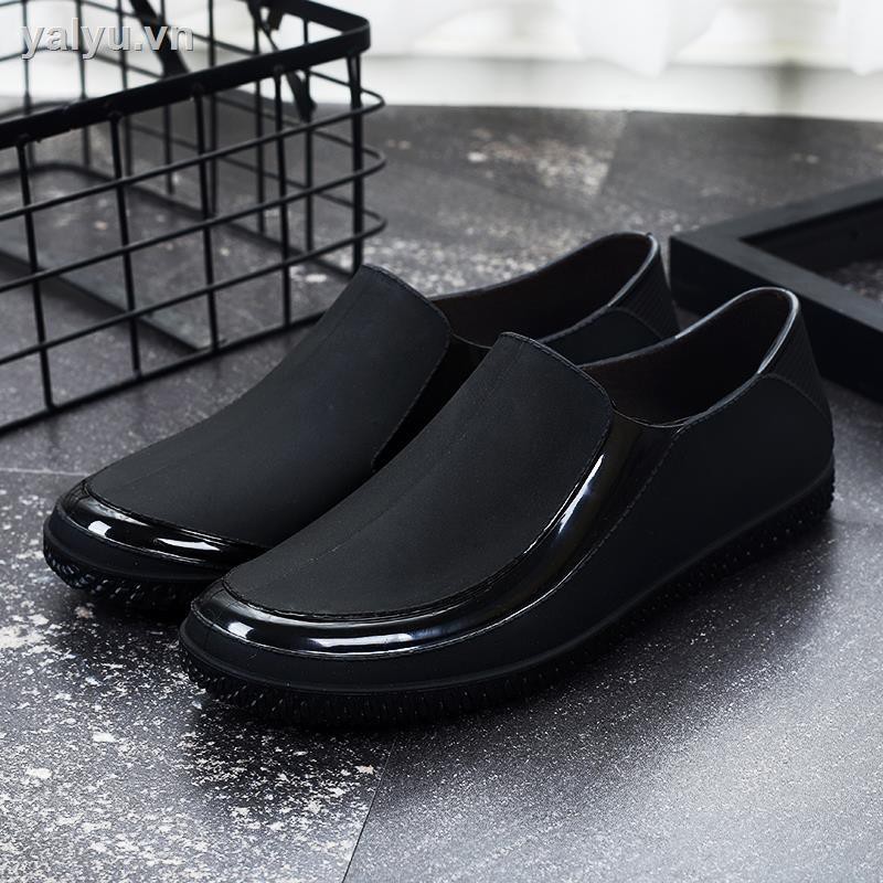 Ủng Đi Mưa Cổ Ngắn Chống Thấm Nước Chống Trượt Giữ Ấm Thời Trang Bốn Mùa Cho Nam | BigBuy360 - bigbuy360.vn