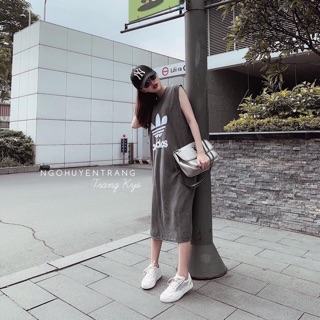 Váy suông ba lỗ dáng dài add