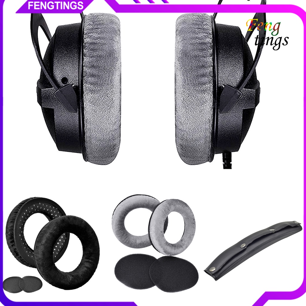 Đệm tai nghe chơi game mềm chống bụi thay thế được thích hợp cho Beyerdynamic DT99/DT880/DT770 PRO