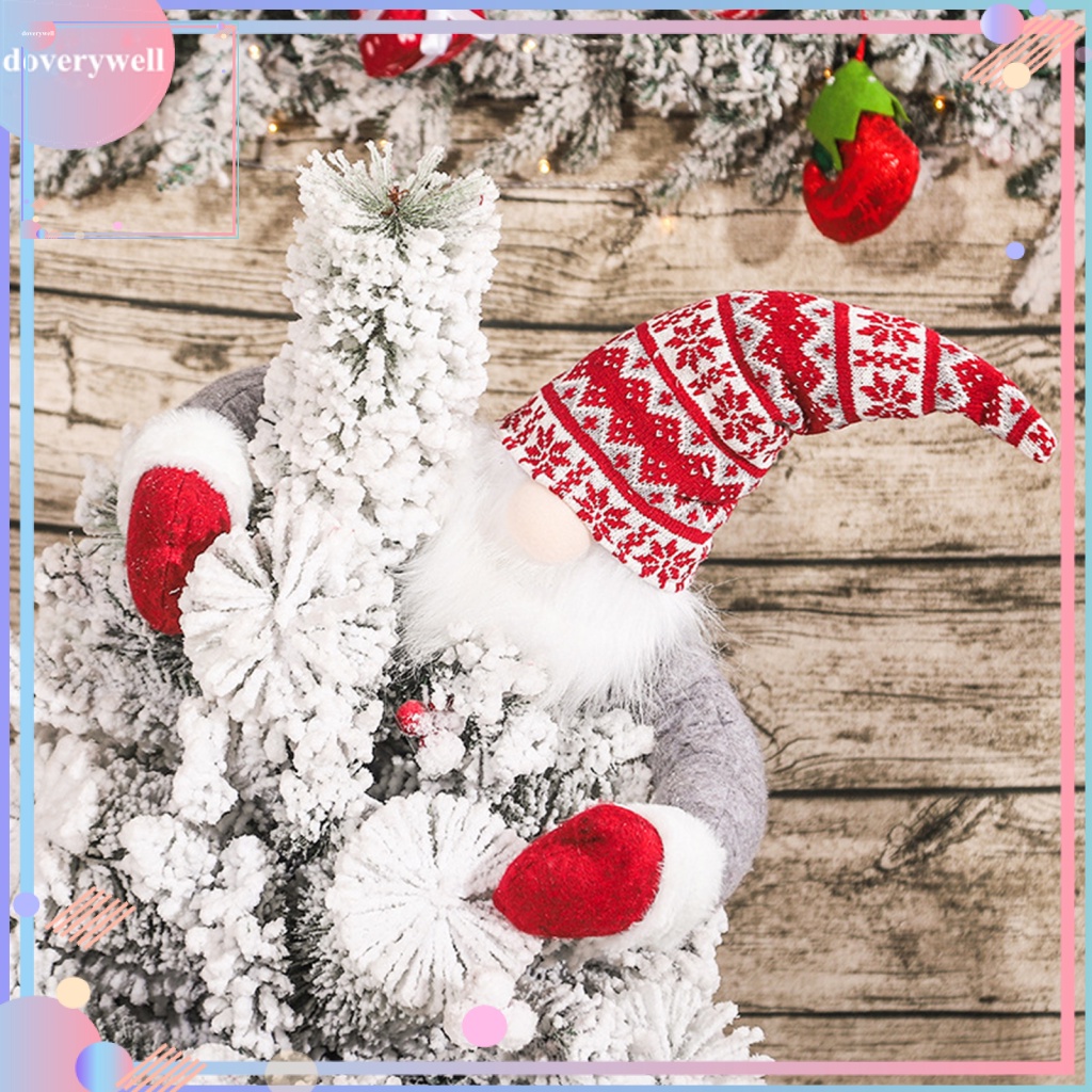 (DOV) Búp Bê Trang Trí Cây Thông Noel Không Mặt Dễ Chăm Sóc