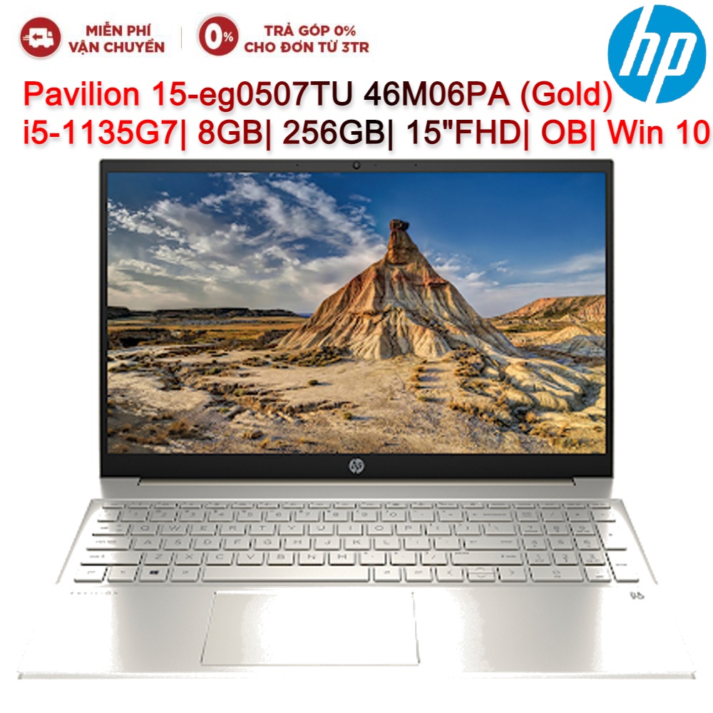 Laptop HP Pavilion 15-eg0507TU 46M06PA i5-1135G7| 8GB| 256GB| 15&quot;FHD| OB| Win 10