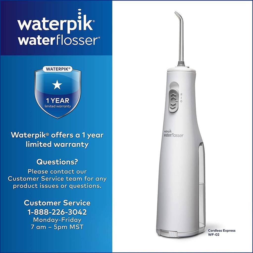 Máy Tăm Nước Cầm Tay Waterpik WF02, Waterpik Cordless Water Flosser, Tiện Lơi, dễ dàng mang đi du lịch, Hàng nhập USA