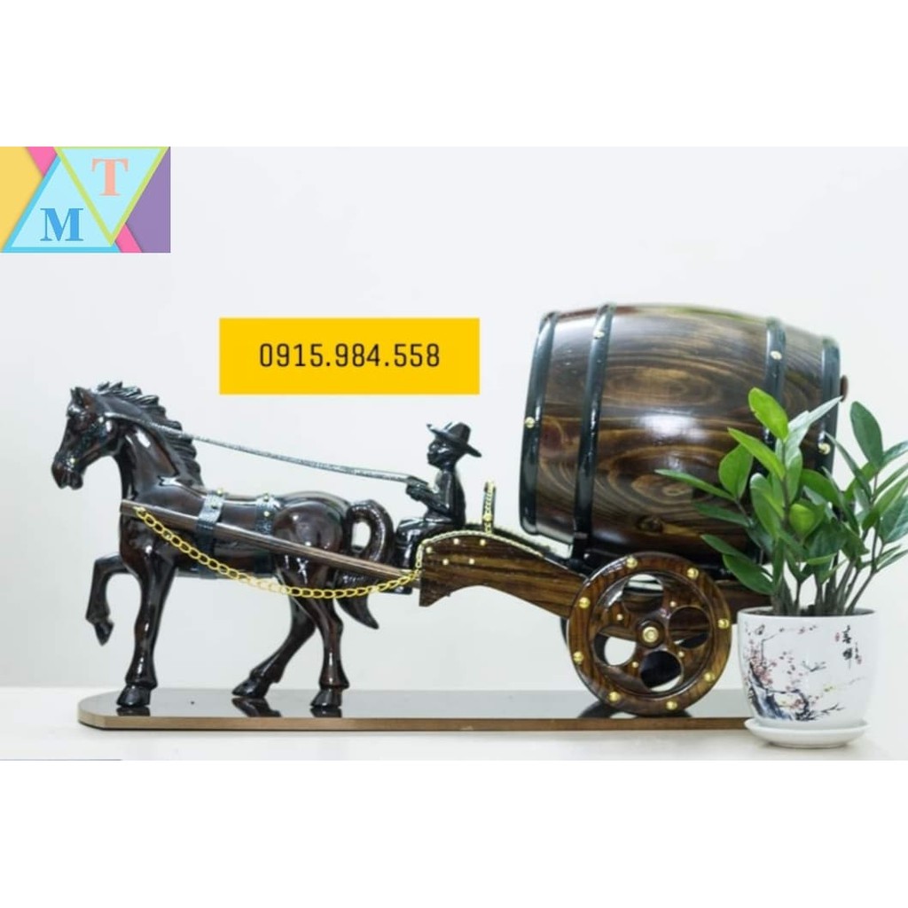 Xe Ngựa Đơn Kéo Bom Rượu
