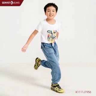Quần Dài Jeans Jogger Bé Trai GENVIET K1111J1956