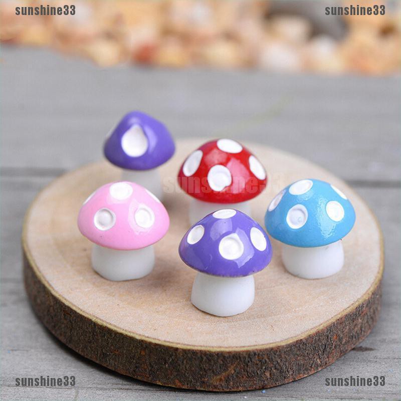 Set 10 / 20 Nấm Mini Dễ Thương Dùng Để Trang Trí Vườn Cây