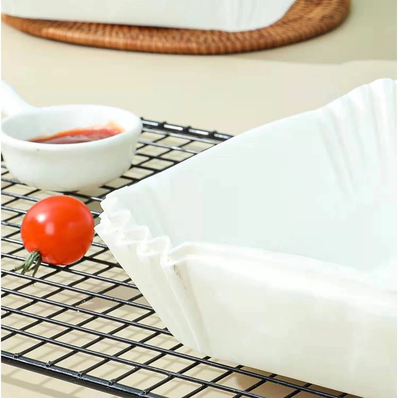 Set 30/50/100 Giấy Lót Nướng Bánh/Nướng Bbq Không Dính Chống Nước Chống Dầu Dùng Một Lần