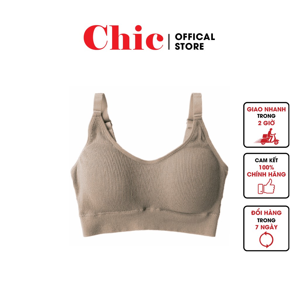 Áo Bra CBT1BRA01 Bra Tập Gym VNXK Kiểu Dáng Thể Thao Chất Liệu Cotton Bề Mặt Gân Tăm 2 Dây Mặc Thoải Mái(SIZE 40-65KG