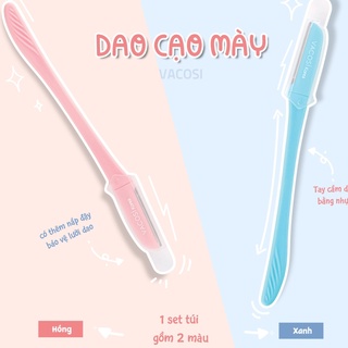 Bộ 2 dao cạo lông mày Vacosi