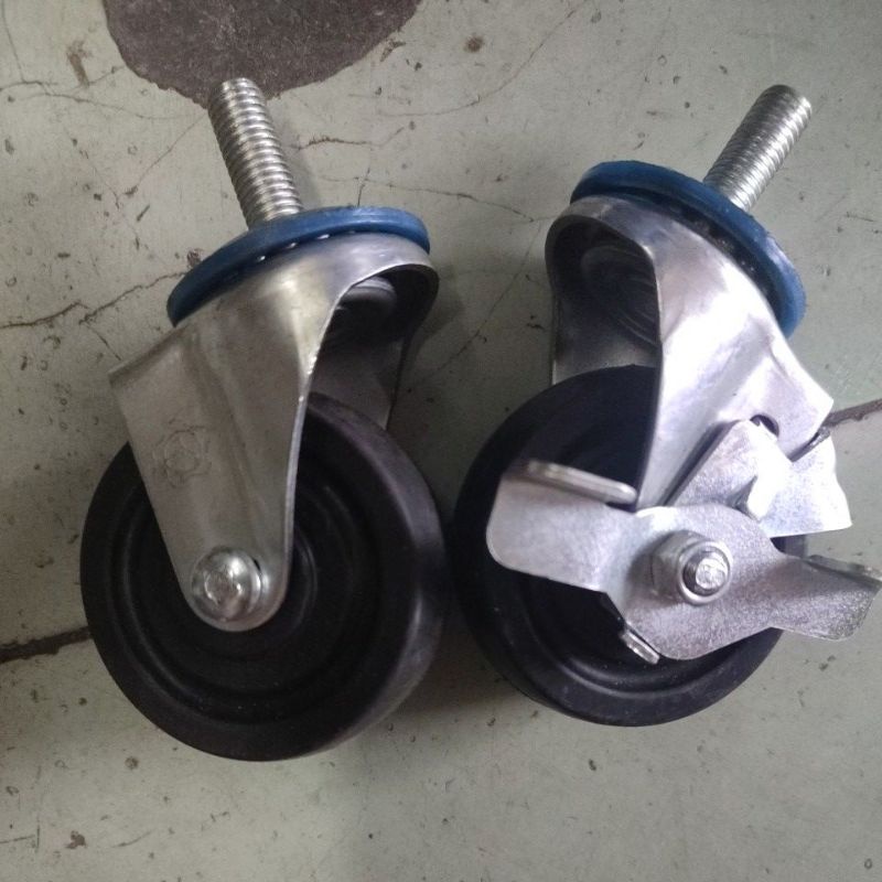 bán xe đẩy ty ren 12mm. cao su đúc