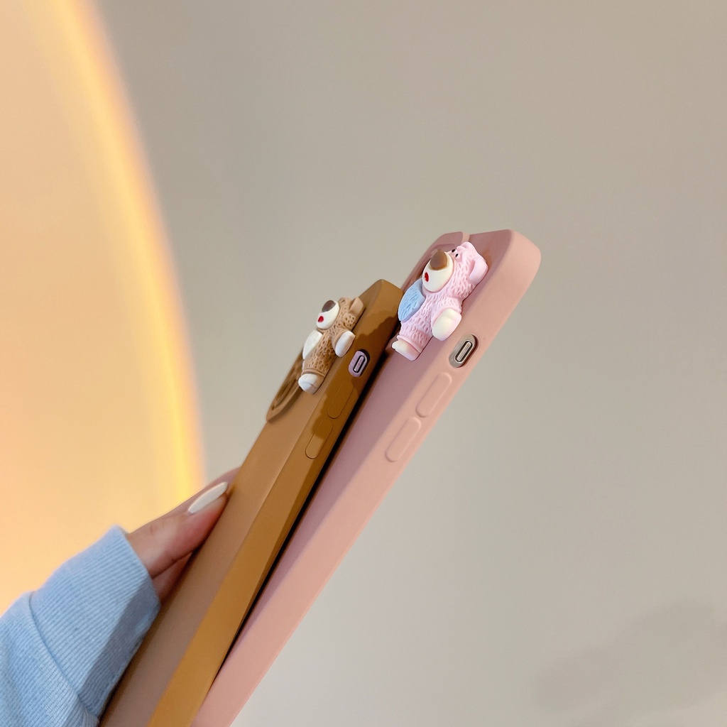 Ốp Điện Thoại Họa Tiết Gấu 3D Cho Xiaomi Redmi 8 9A 9C 9T 9 10 Poco M3 M2 Note10 9 9S 8Pro 10Pro 10s 11 11Pro Mi Poco X3 NFC X3 Pro 11T