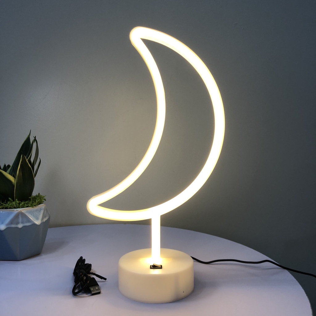 Đèn trang trí đèn ngủ đế bàn LED NEON hình chữ thú đa dạng mẫu,decor phòng