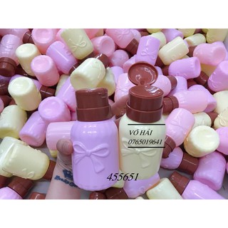 Bình đựng aceton, cồn, nước lau gel hình nơ dạng ấn