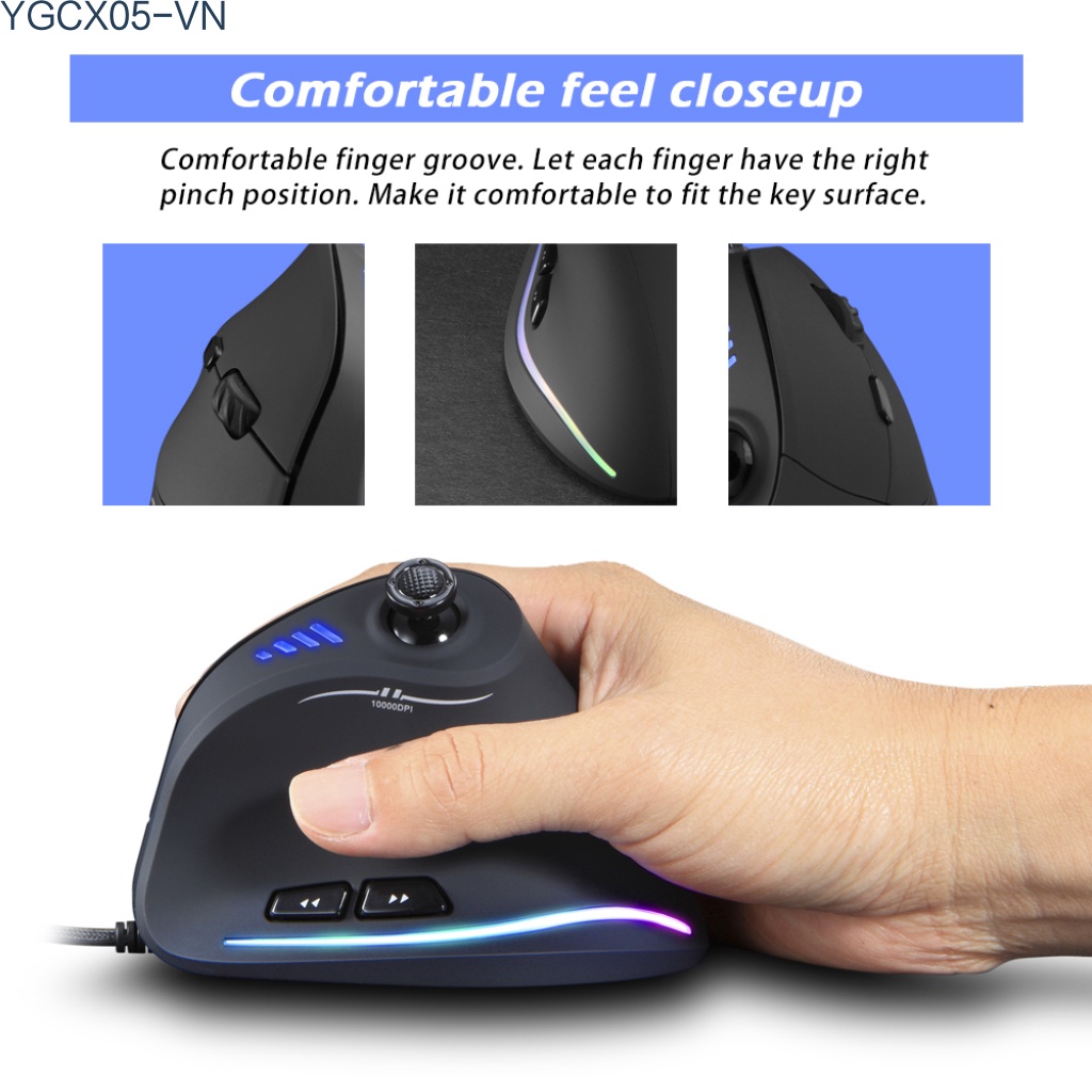 Chuột Gaming Zelotes C-18 11 Nút Bấm 10000dpi 128kb