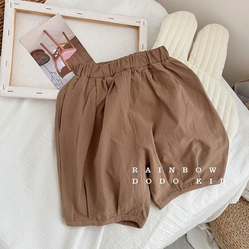 [Babycat Hàng Có Sẵn Quần Short Cotton Lanh Mỏng Phong Cách Mori Nhật Bản Thời Trang Mùa Hè Hàn Quốc Dành Cho Bé Trai Bé Gái
