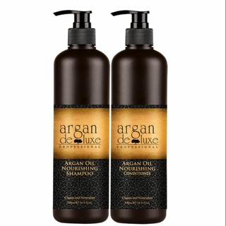 Cặp dầu gội xả argan oil deluxe hương nước hoa nhập khẩu giúp tóc mềm mượt và ngăn ngừa rụng tóc